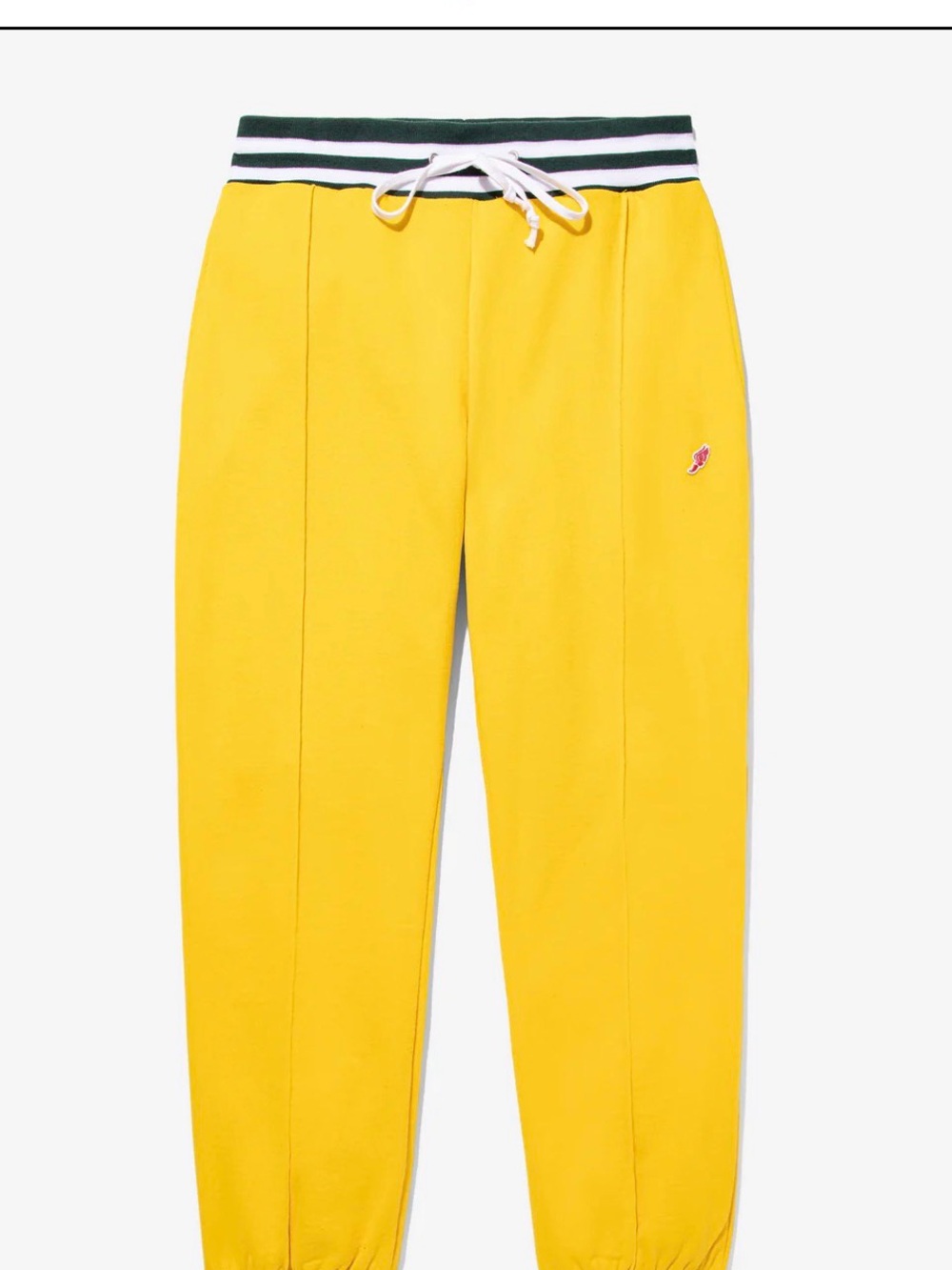 Noah NY New York City NYC Yellow Drawstring Track Pants unisex cotton M supreme.